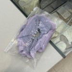 Purple scrunchie