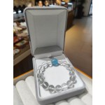 Clear Quartz & Aquamarine Bracelet